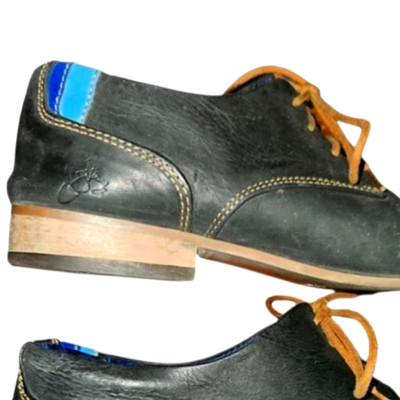 John Fluevog Radio CBC Derby Leather Shoes - Picture 3 of 12